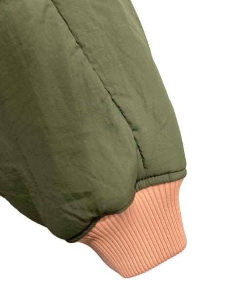 MAISON SPECIAL（メゾンスペシャル）MAISON SPECIAL (メゾンスペシャル) Multiway Knit Collar MA-1 オリーブ×ピンク サイズ:FREEの古着・服飾アイテム