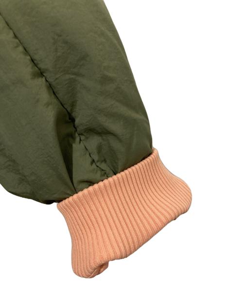 MAISON SPECIAL（メゾンスペシャル）MAISON SPECIAL (メゾンスペシャル) Multiway Knit Collar MA-1 オリーブ×ピンク サイズ:FREEの古着・服飾アイテム