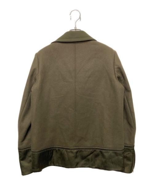 BOSS HUGO BOSS（ボス ヒューゴボス）BOSS HUGO BOSS (ボス ヒューゴボス) 異素材ライダースジャケット オリーブ サイズ:US4の古着・服飾アイテム