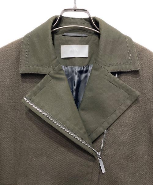 BOSS HUGO BOSS（ボス ヒューゴボス）BOSS HUGO BOSS (ボス ヒューゴボス) 異素材ライダースジャケット オリーブ サイズ:US4の古着・服飾アイテム
