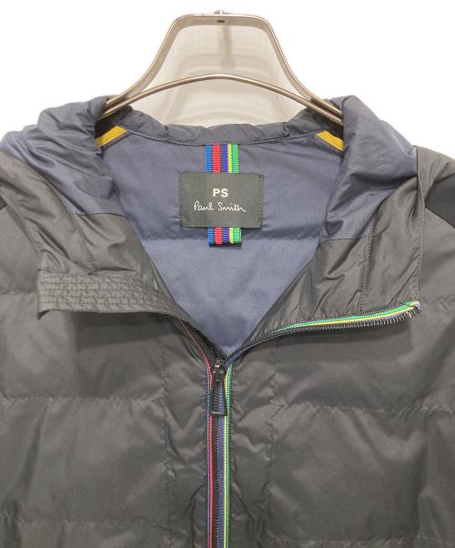 PS Paul Smith（ＰＳポールスミス）PS Paul Smith (ＰＳポールスミス) 切替中綿フーデッドジャケット ブラック サイズ:Lの古着・服飾アイテム