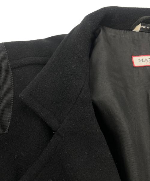 MaxMara（マックスマーラ）MaxMara (マックスマーラ) Pコート ブラック サイズ:42（M~L）の古着・服飾アイテム