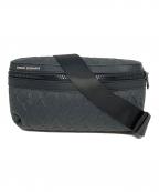 ARMANI EXCHANGEアルマーニ エクスチェンジ）の古着「ロゴパターンベルトバッグ」｜グレー