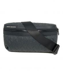 ARMANI EXCHANGE（アルマーニ エクスチェンジ）の古着「ロゴパターンベルトバッグ」｜グレー