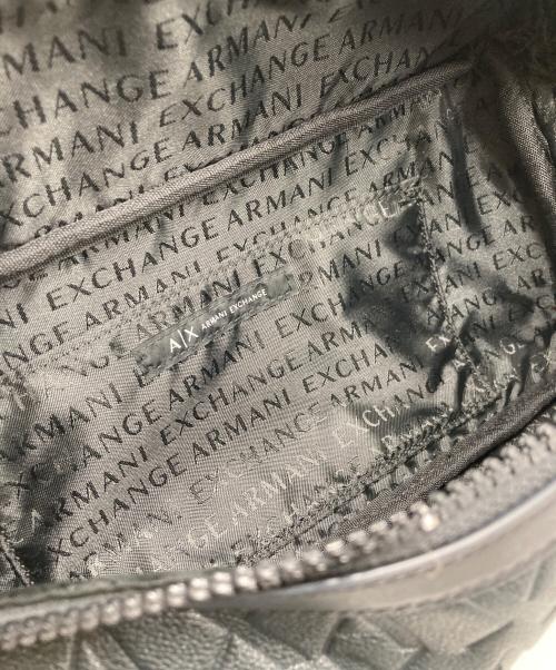 ARMANI EXCHANGE（アルマーニ エクスチェンジ）ARMANI EXCHANGE (アルマーニ エクスチェンジ) ロゴパターンベルトバッグ グレーの古着・服飾アイテム