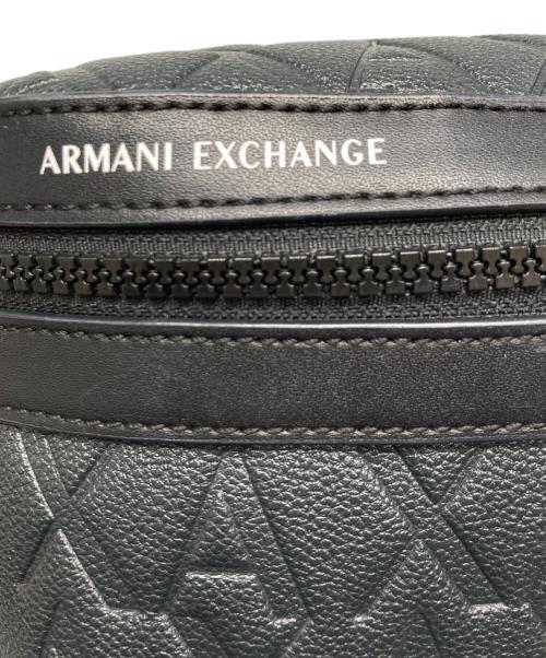 ARMANI EXCHANGE（アルマーニ エクスチェンジ）ARMANI EXCHANGE (アルマーニ エクスチェンジ) ロゴパターンベルトバッグ グレーの古着・服飾アイテム