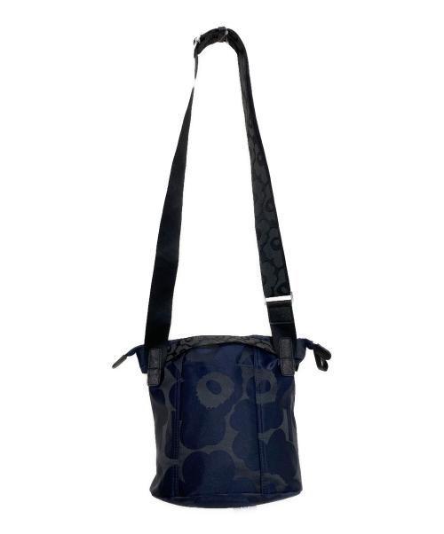 marimekko（マリメッコ）marimekko (マリメッコ) ウニッコバケットショルダーバッグ ネイビーの古着・服飾アイテム