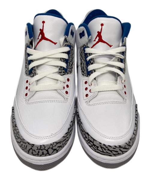 NIKE（ナイキ）NIKE (ナイキ) AIR JORDAN 3 RETRO / ハイカットスニーカー ホワイト×ブルー サイズ:US9.5/UK8.5/EUR43の古着・服飾アイテム