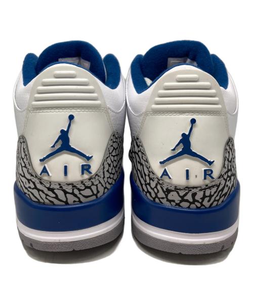 NIKE（ナイキ）NIKE (ナイキ) AIR JORDAN 3 RETRO / ハイカットスニーカー ホワイト×ブルー サイズ:US9.5/UK8.5/EUR43の古着・服飾アイテム