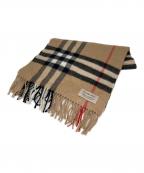 BURBERRY LONDONバーバリーロンドン）の古着「ノヴァチェック柄カシミヤマフラー」｜ベージュ