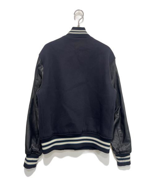 COACH（コーチ）COACH (コーチ) レザースリーブスタジャン ネイビー サイズ:Sの古着・服飾アイテム