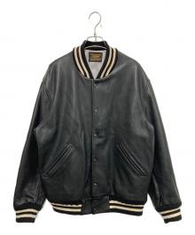 skookum×EDIFICE（スクーカム×エディフィス）の古着「別注 レザー スタジャン」｜ブラック