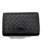 BOTTEGA VENETAボッテガベネタ）の古着「コンパクトカードケース」｜ブラック