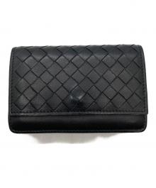 BOTTEGA VENETA（ボッテガベネタ）の古着「コンパクトカードケース」｜ブラック