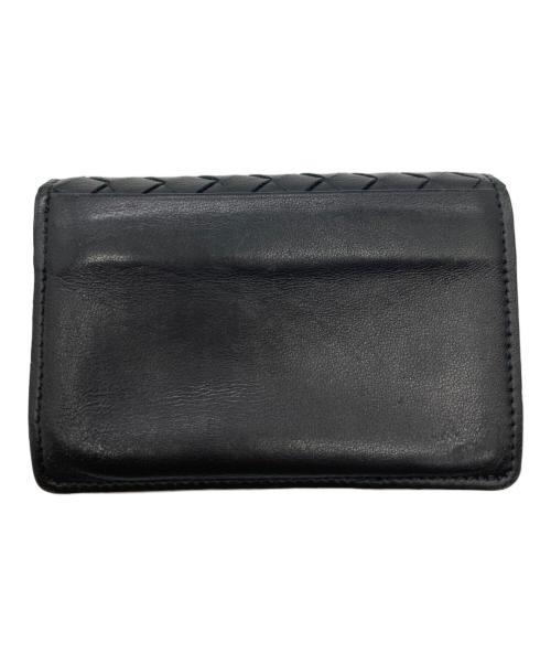 BOTTEGA VENETA（ボッテガベネタ）BOTTEGA VENETA (ボッテガベネタ) コンパクトカードケース ブラックの古着・服飾アイテム