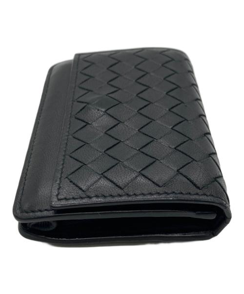 BOTTEGA VENETA（ボッテガベネタ）BOTTEGA VENETA (ボッテガベネタ) コンパクトカードケース ブラックの古着・服飾アイテム