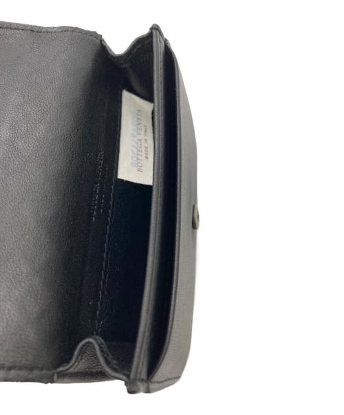 BOTTEGA VENETA（ボッテガベネタ）BOTTEGA VENETA (ボッテガベネタ) コンパクトカードケース ブラックの古着・服飾アイテム