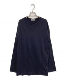 Yohji Yamamoto pour homme（ヨウジヤマモト プールオム）の古着「COTTON SINGLE JERSEY ROUND NECK LONG SLV T」｜ブラック