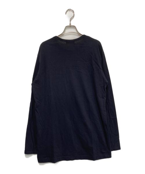 Yohji Yamamoto pour homme（ヨウジヤマモト プールオム）Yohji Yamamoto pour homme (ヨウジヤマモト プールオム) COTTON SINGLE JERSEY ROUND NECK LONG SLV T ブラック サイズ:3の古着・服飾アイテム