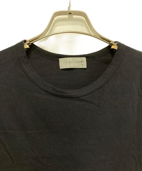 Yohji Yamamoto pour homme（ヨウジヤマモト プールオム）Yohji Yamamoto pour homme (ヨウジヤマモト プールオム) COTTON SINGLE JERSEY ROUND NECK LONG SLV T ブラック サイズ:3の古着・服飾アイテム
