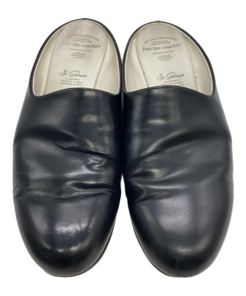 foot the coacher（フットザコーチャー）foot the coacher (フットザコーチャー) オペラサンダル ブラック サイズ:UK8 1/2の古着・服飾アイテム