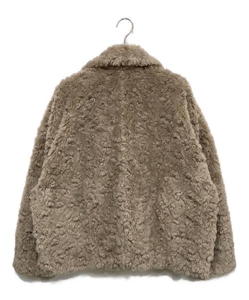 Noble（ノーブル）Noble (ノーブル) リッチフェイクボアショートコート ベージュ サイズ:-の古着・服飾アイテム