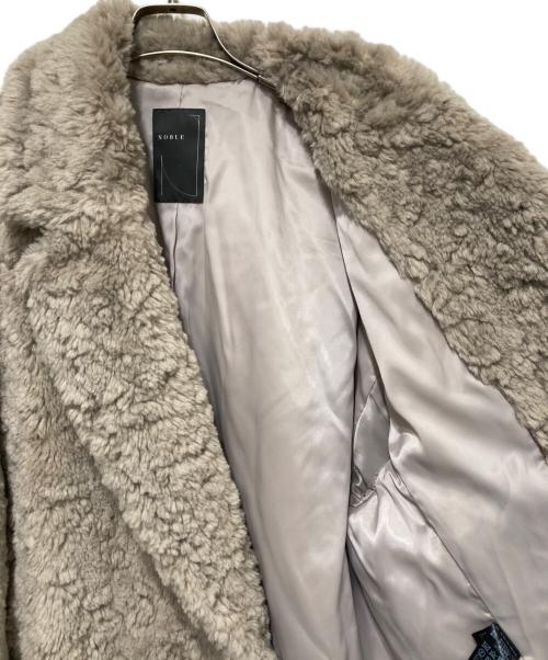 Noble（ノーブル）Noble (ノーブル) リッチフェイクボアショートコート ベージュ サイズ:-の古着・服飾アイテム