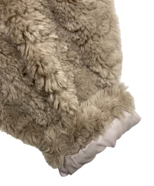 Noble（ノーブル）Noble (ノーブル) リッチフェイクボアショートコート ベージュ サイズ:-の古着・服飾アイテム