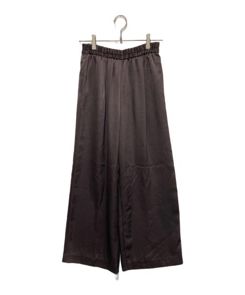 IENA（イエナ）IENA (イエナ) ダブルサテンイージーパンツ ブラウン サイズ:38の古着・服飾アイテム