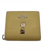 COACH×PEANUTSコーチ×ピーナッツ）の古着「スナップウォレット・チャーリー・ブラウン」｜イエロー