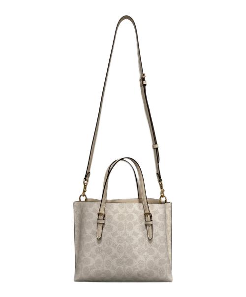 COACH（コーチ）COACH (コーチ) PEANUTS (ピーナッツ) モリー トート バッグ 25・シグネチャー キャンバス・スヌーピー ホワイトの古着・服飾アイテム