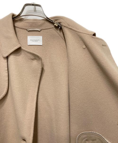 BEAUTY&YOUTH UNITED ARROWS（ビューティーアンドユースユナイテッドアローズ）BEAUTY&YOUTH UNITED ARROWS (ビューティーアンドユースユナイテッドアローズ) リバーポンチョ コート ベージュ サイズ:Ｓの古着・服飾アイテム