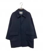 FORK&SPOONフォーク＆スプーン）の古着「バルカラーミドルコート」｜ネイビー