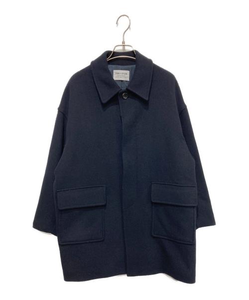 FORK&SPOON（フォーク＆スプーン）FORK&SPOON (フォーク＆スプーン) バルカラーミドルコート ネイビー サイズ:1の古着・服飾アイテム