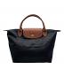 LONGCHAMP（ロンシャン）の古着「ル プリアージュ オリジナル S トップハンドルバッグ」｜ブラック