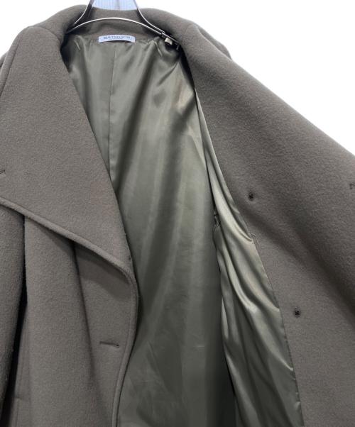 BEAUTY&YOUTH（ビューティーアンドユース）BEAUTY&YOUTH (ビューティーアンドユース) モッサスタンドロングコート グリーン サイズ:Sの古着・服飾アイテム