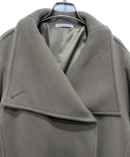 BEAUTY&YOUTH（ビューティーアンドユース）BEAUTY&YOUTH (ビューティーアンドユース) モッサスタンドロングコート グリーン サイズ:Sの古着・服飾アイテム