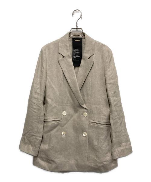 CHAOS（カオス）CHAOS (カオス) リネンヘリンボーンダブルブレストジャケット アイボリー サイズ:FREEの古着・服飾アイテム