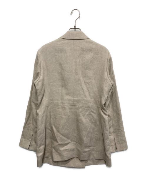 CHAOS（カオス）CHAOS (カオス) リネンヘリンボーンダブルブレストジャケット アイボリー サイズ:FREEの古着・服飾アイテム