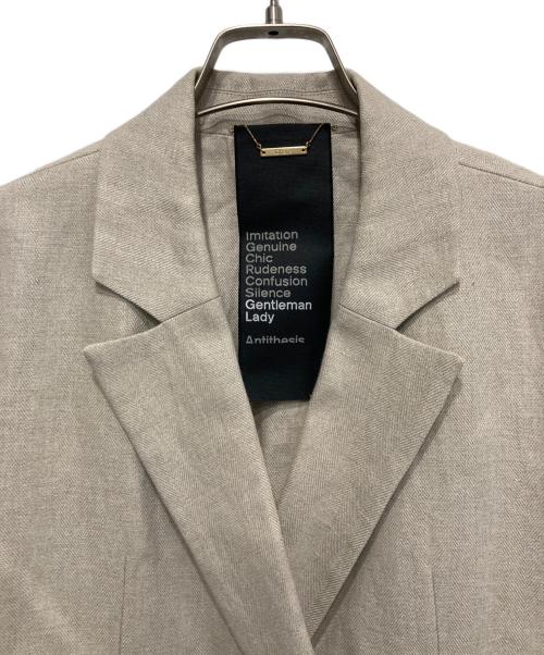 CHAOS（カオス）CHAOS (カオス) リネンヘリンボーンダブルブレストジャケット アイボリー サイズ:FREEの古着・服飾アイテム