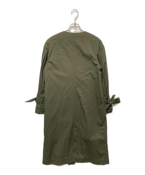 Sono（ソーノ）Sono (ソーノ) ボアライナー付きバルーンスリーブコート オリーブ サイズ:1の古着・服飾アイテム