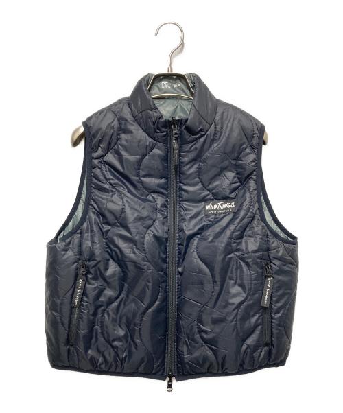 WILD THINGS（ワイルドシングス）WILD THINGS (ワイルドシングス) 別注〉 リバーシブル 中綿ベスト ブラック サイズ:Ｓの古着・服飾アイテム