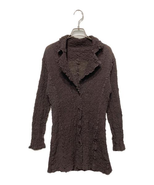 me ISSEY MIYAKE（ミーイッセイ ミヤケ）me ISSEY MIYAKE (ミーイッセイ ミヤケ) カリフラワージャケット ブラウン サイズ:表記なしの古着・服飾アイテム