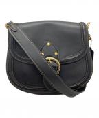 COACHコーチ）の古着「ビートサドルバッグ」｜ブラック