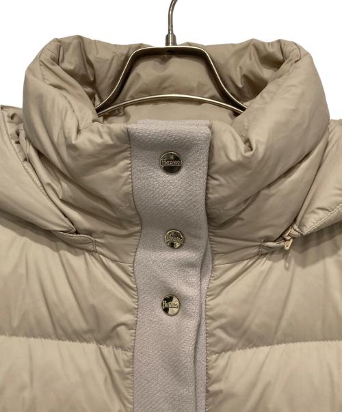 HERNO（ヘルノ）HERNO (ヘルノ) ウール切替ダウンコート ベージュ サイズ:40の古着・服飾アイテム
