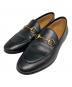 GUCCI（グッチ）の古着「ホースビット レザーローファー」｜ブラック