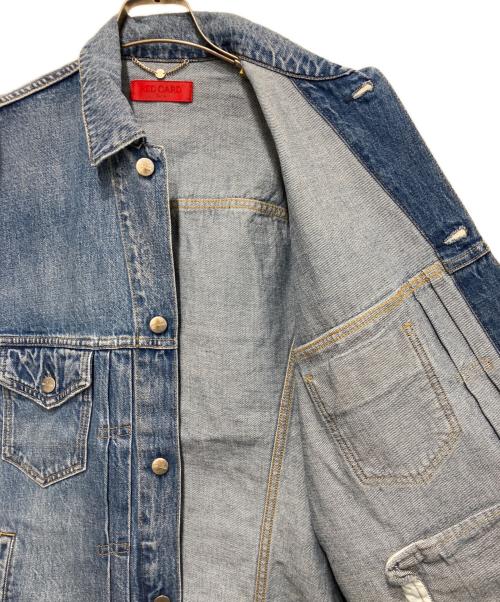 RED CARD（レッドカード）RED CARD (レッドカード) FRAY ID (フレイ アイディー) ルーズデニムジャケット インディゴ サイズ:FREEの古着・服飾アイテム