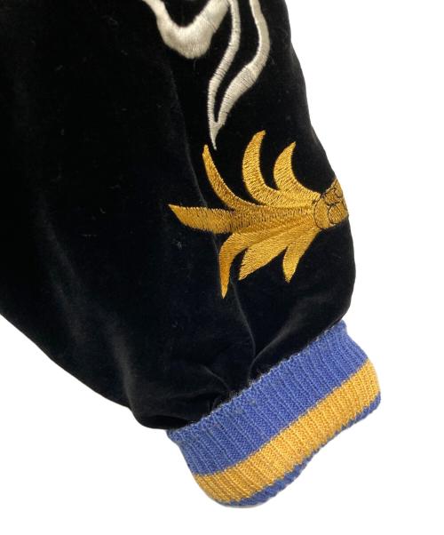 SWITCH（スイッチ）SWITCH (スイッチ) 別珍スカジャン ブラック×イエロー サイズ:Lの古着・服飾アイテム