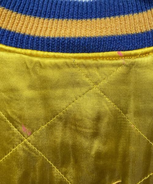 SWITCH（スイッチ）SWITCH (スイッチ) 別珍スカジャン ブラック×イエロー サイズ:Lの古着・服飾アイテム