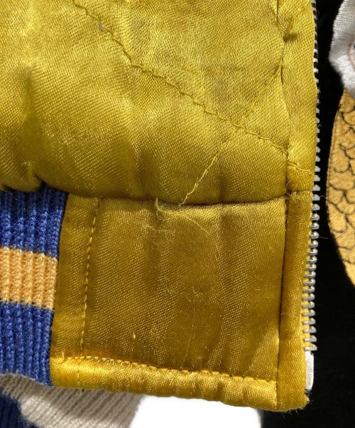 SWITCH（スイッチ）SWITCH (スイッチ) 別珍スカジャン ブラック×イエロー サイズ:Lの古着・服飾アイテム